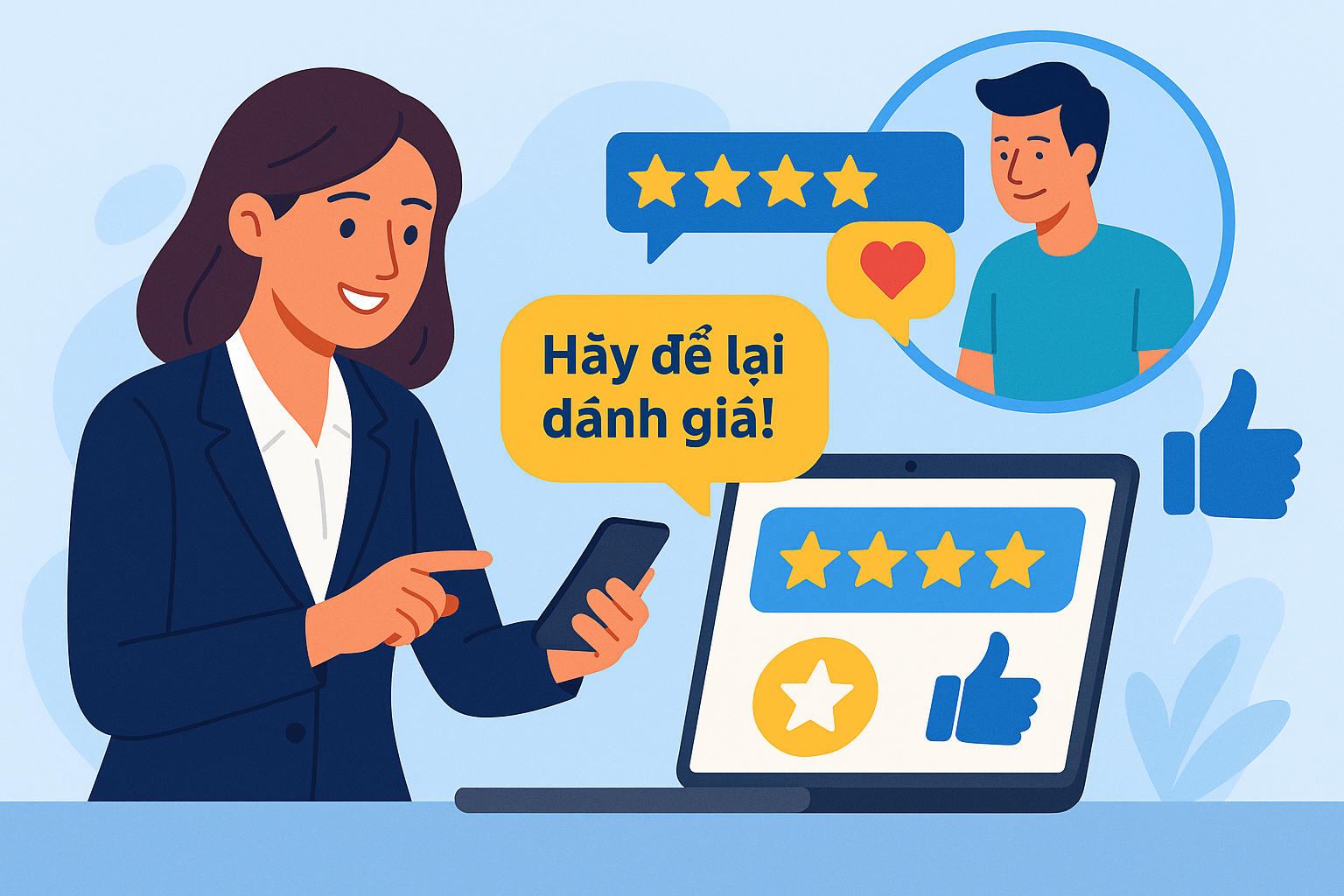Bị đánh giá 1 sao Google