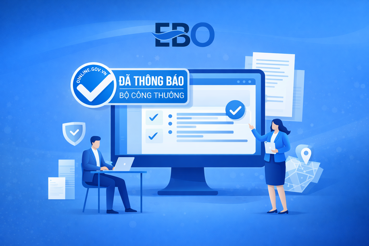 dịch vụ  thông báo website với Bộ Công Thương của EBo