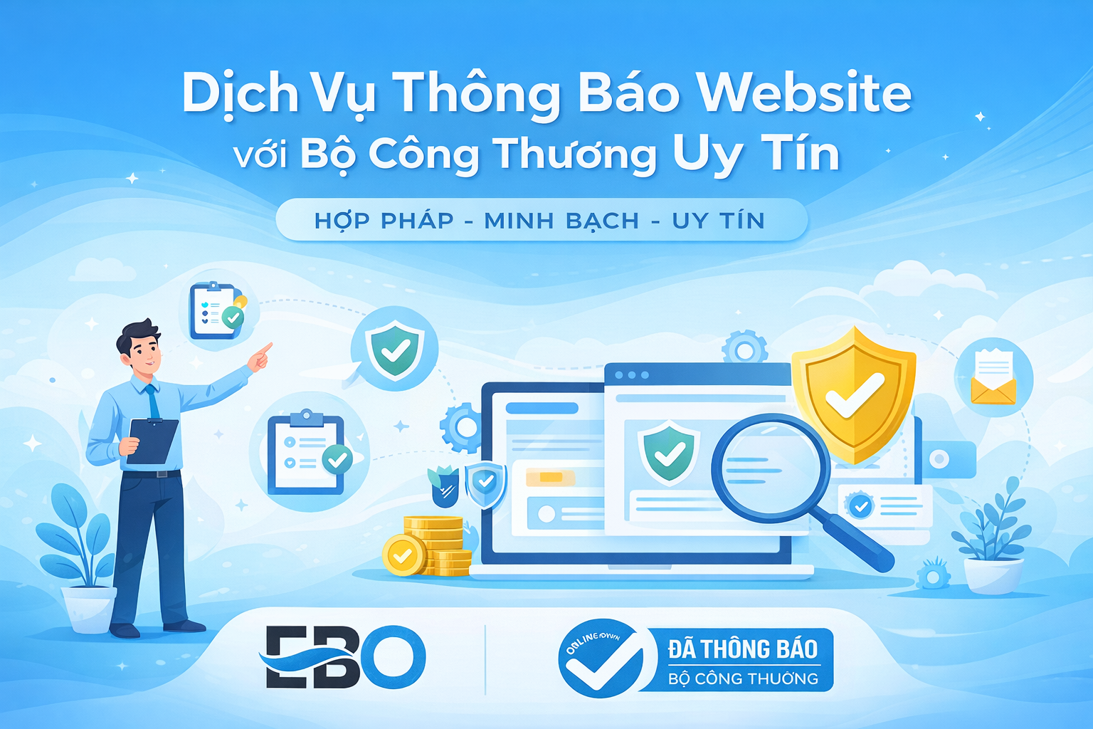 Dịch vụ thông báo website với Bộ Công Thương uy tín