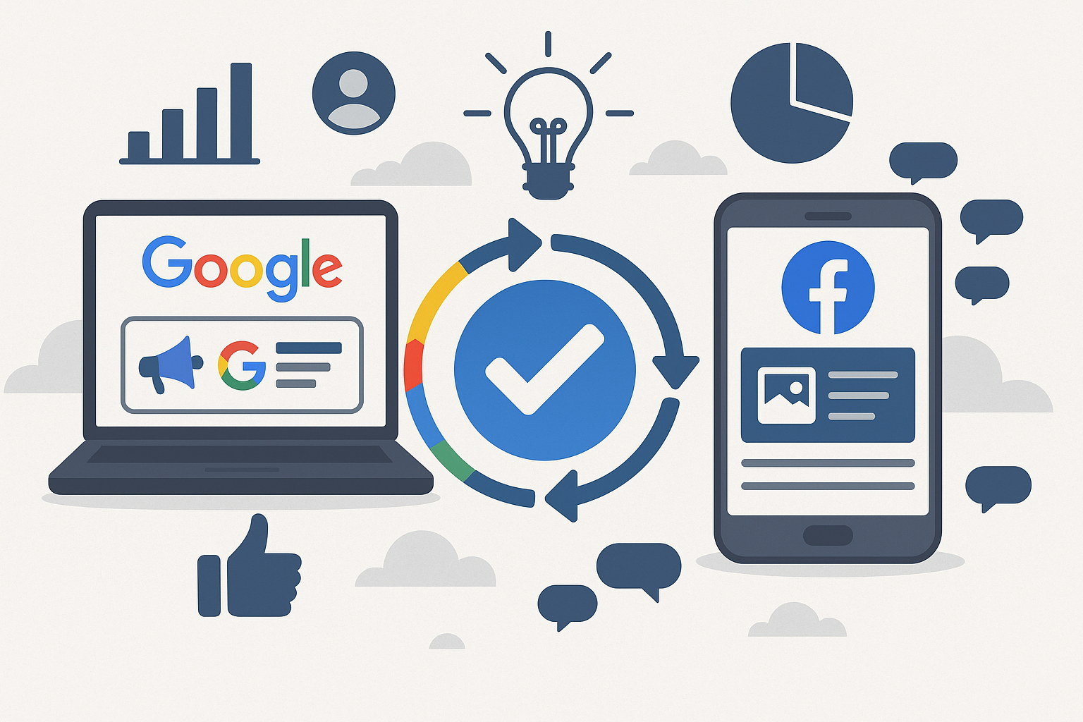 so sánh Google Ads và Facebook Ads