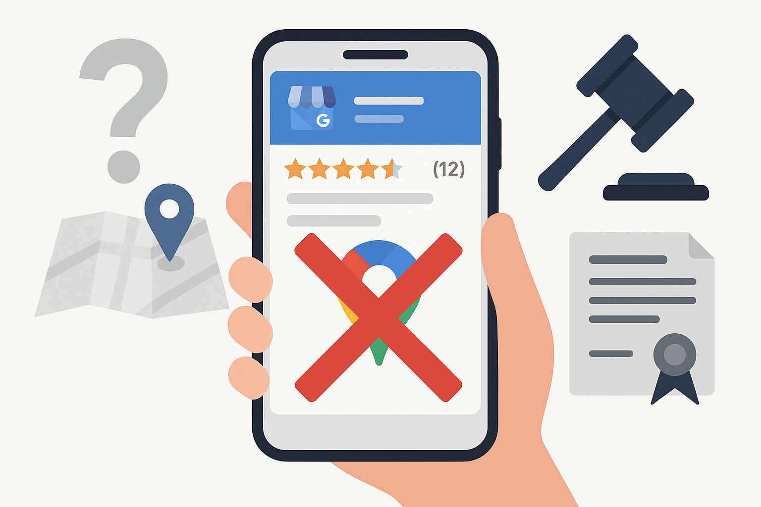 Google Maps không hiển thị địa chỉ