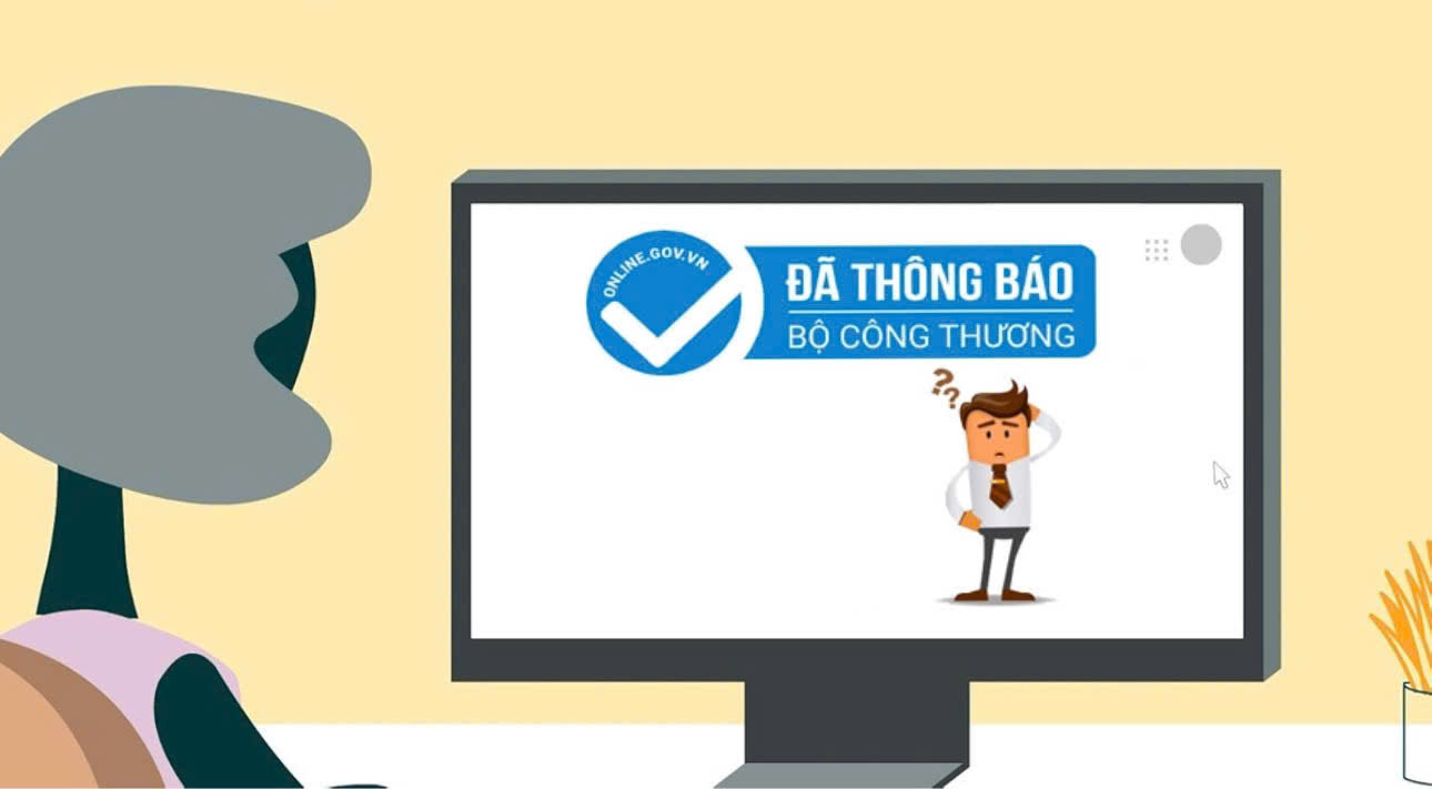 hướng dẫn thông báo website với Bộ Công Thương