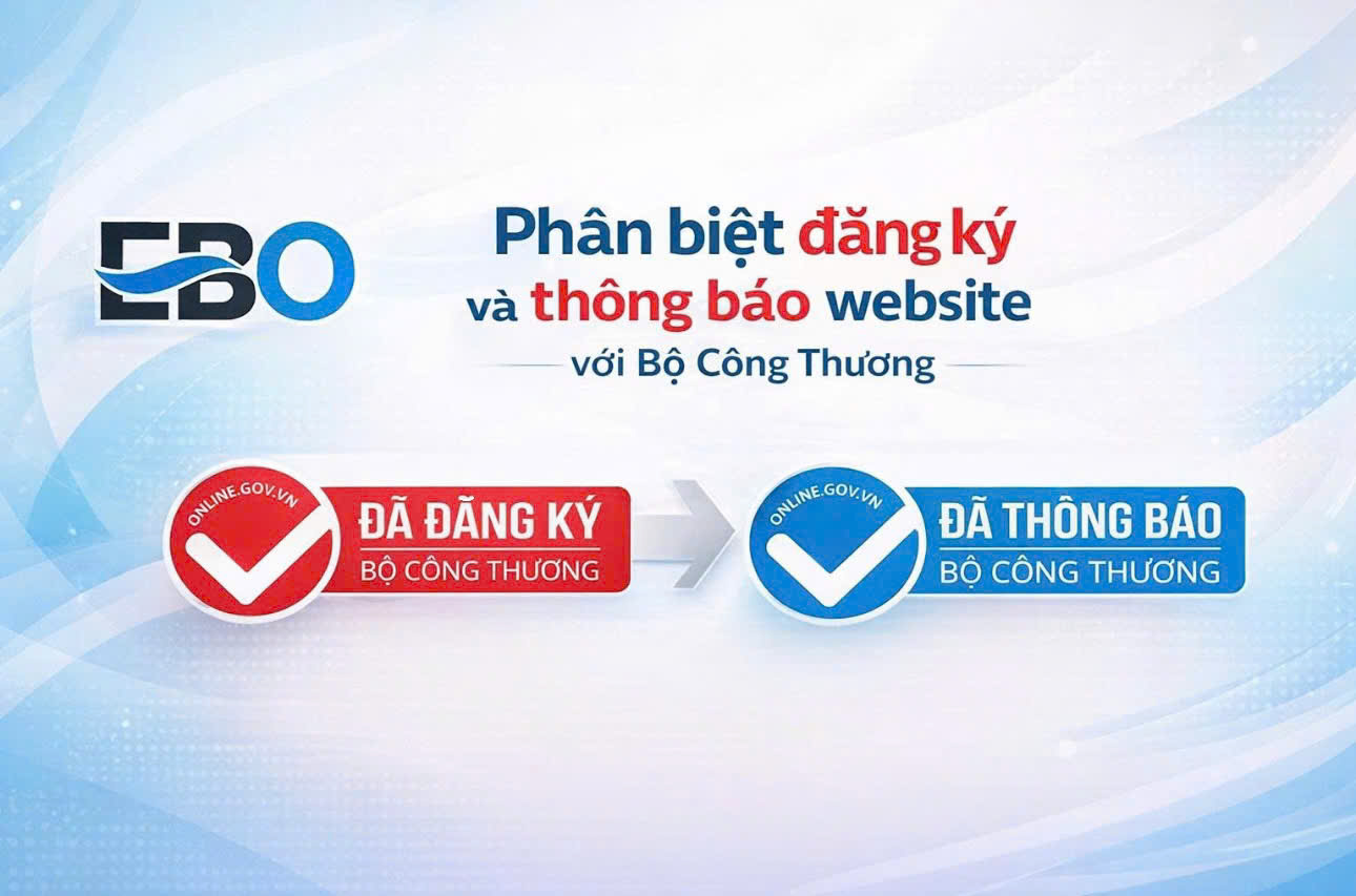 phân biệt đăng ký và thông báo website với Bộ Công Thương