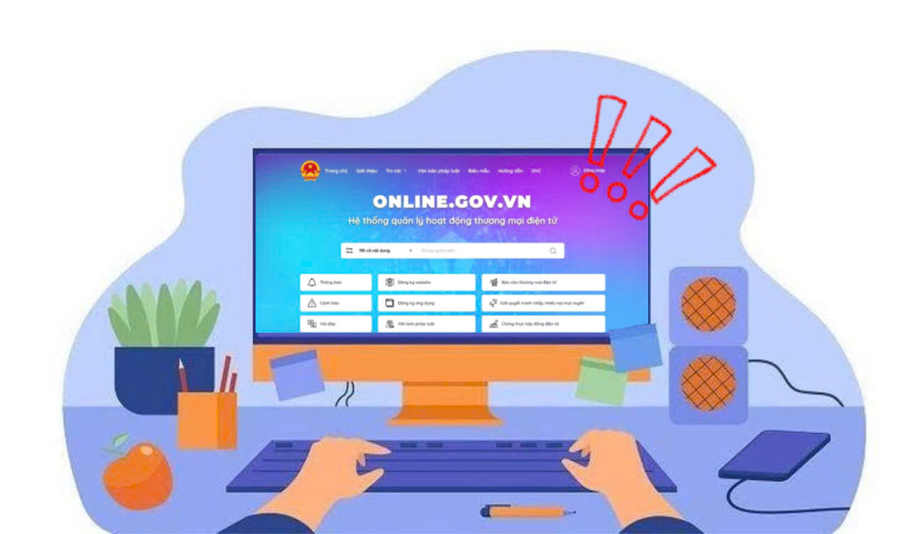 thay đổi hồ sơ thông báo website Bộ Công Thương