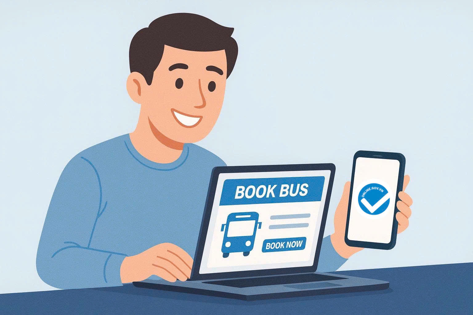 website đặt vé xe trực tuyến có phải thông báo với bộ công thương
