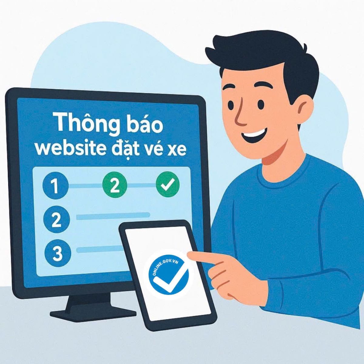 website đặt vé xe trực tuyến có phải thông báo với bộ công thương