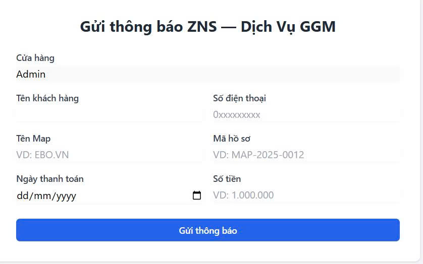 dịch vụ ZNS