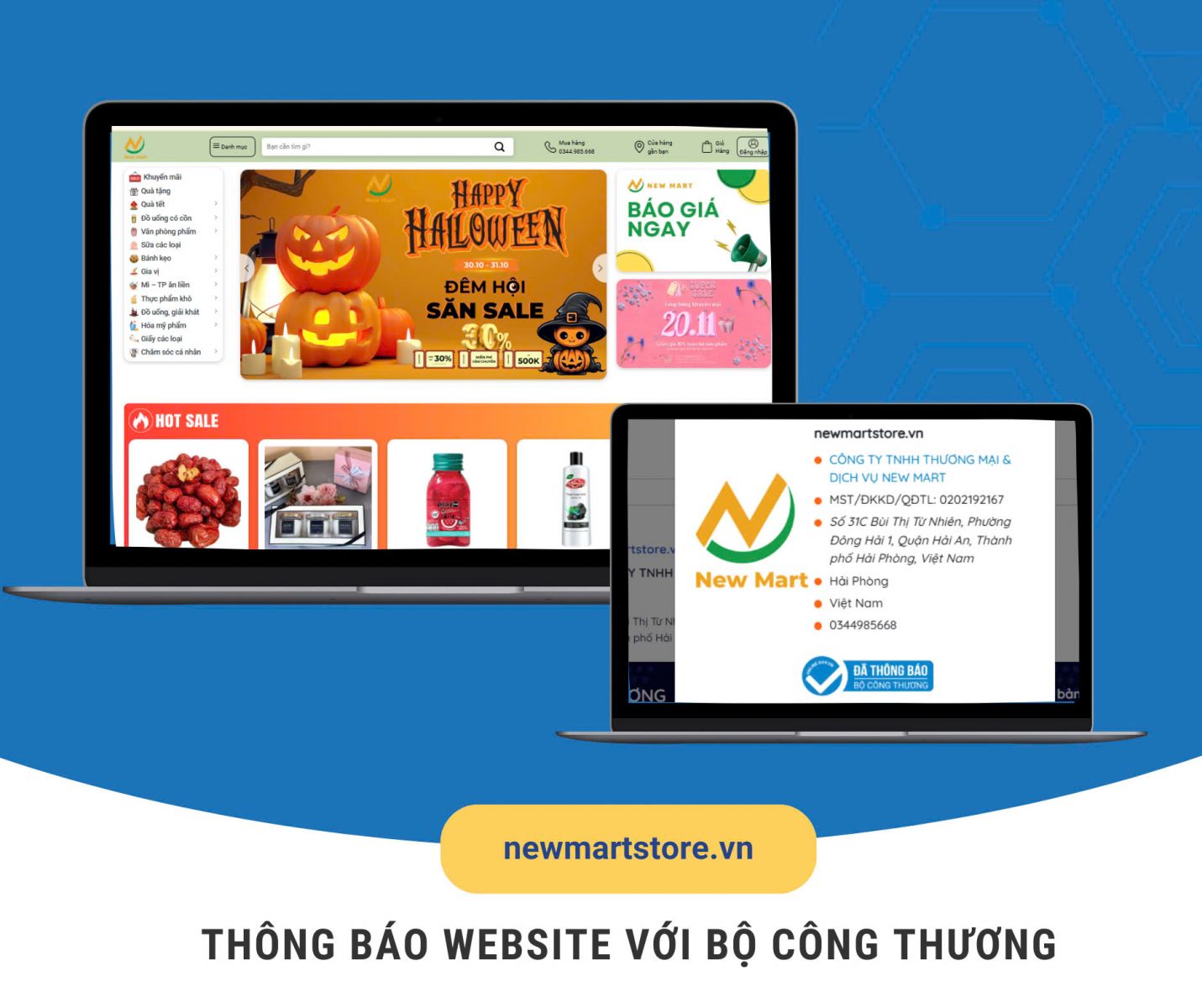 Đăng kí website với Bộ Công Thương của EBO