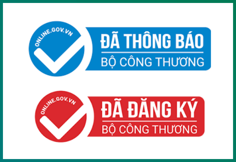 Cách phân biệt logo đã thông báo và đã đăng ký với Bộ công Thương