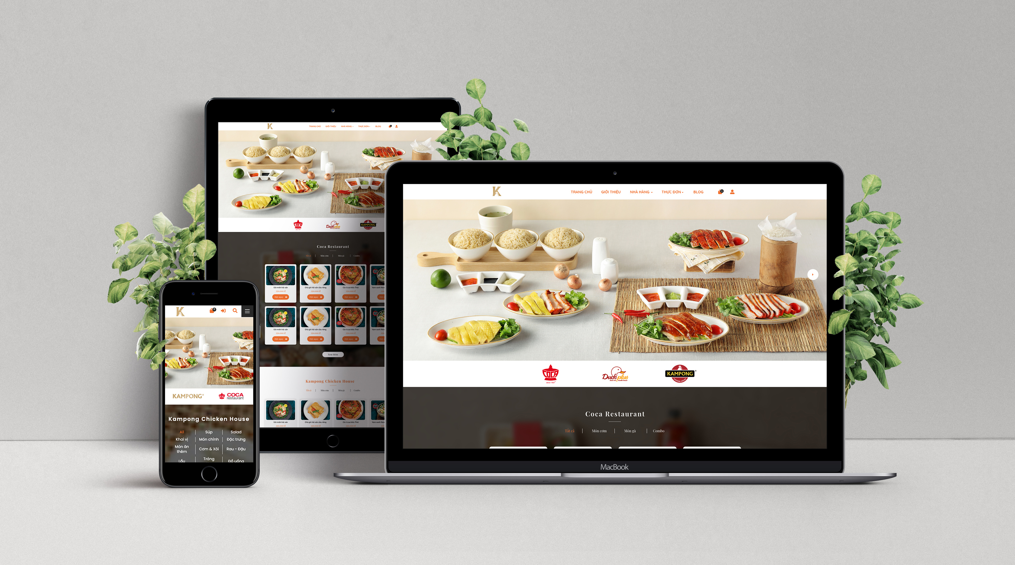 Thiết kế website cho nhà hàng