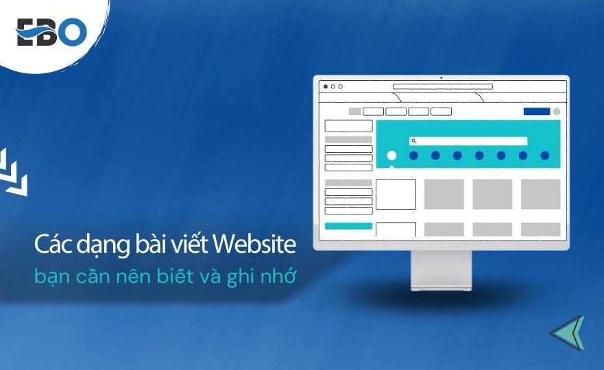 Các dạng bài viết trên website phổ biến bạn cần ghi nhớ
