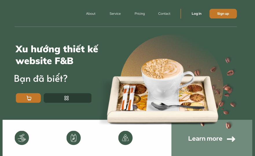 Xu hướng thiết kế website F&B: bạn đã biết?