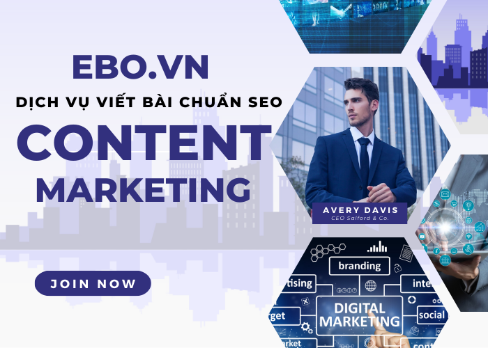 Dịch vụ viết bài chuẩn SEO đạt tiêu chuẩn, lên TOP Google  tại Ebo.vn