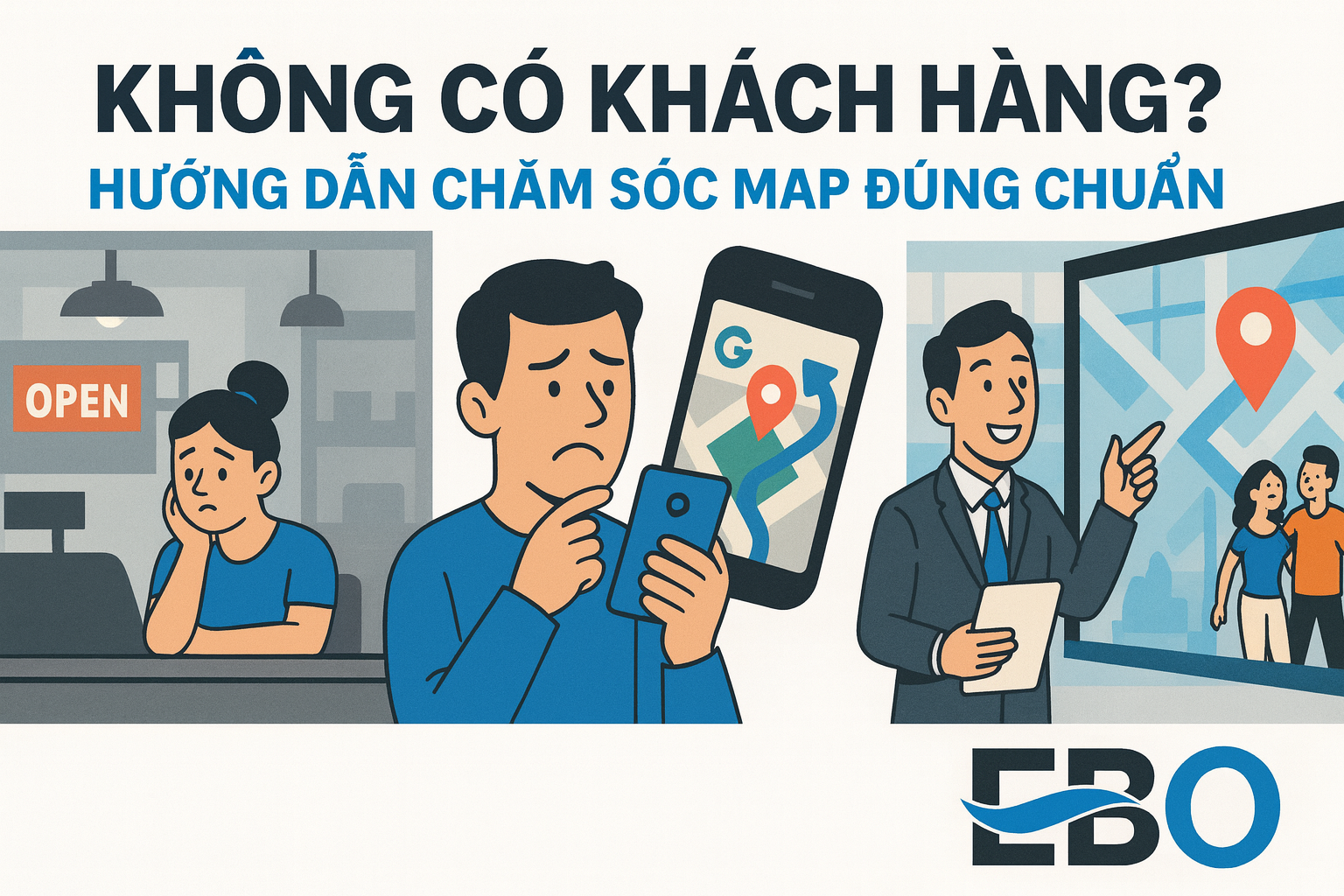 Không Có Khách Hàng? Hướng Dẫn Chăm Sóc Map Đúng Chuẩn Từ EBO