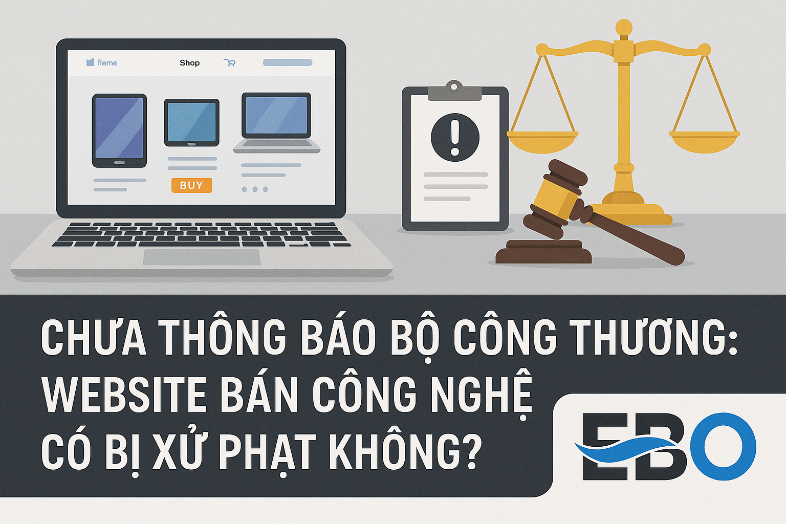 Website Bán Công Nghệ Chưa Thông Báo Bộ Công Thương Có Bị Xử Phạt Không?