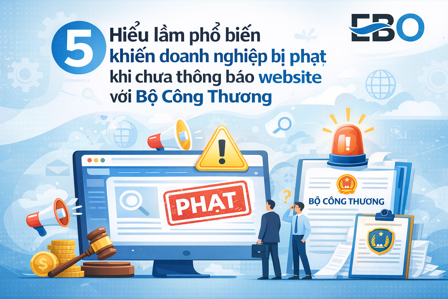 5 Hiểu lầm phổ biến khiến doanh nghiệp bị phạt khi chưa thông báo website với Bộ Công Thương
